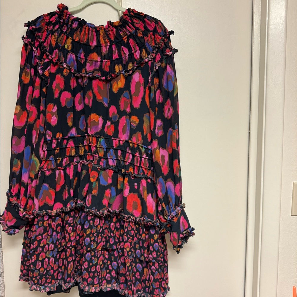 Farm Rio Mini Dress Cheetah print